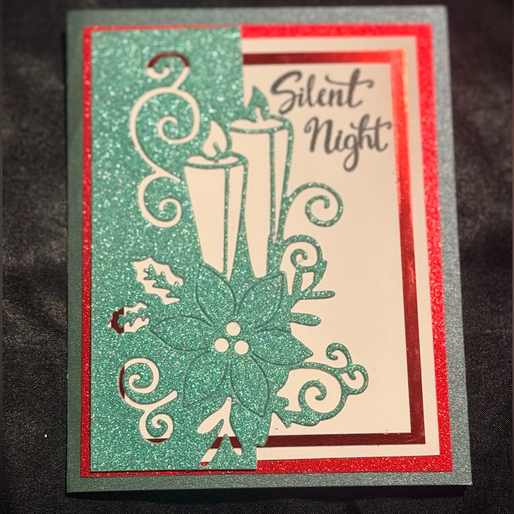 3. Glittery Holiday Card